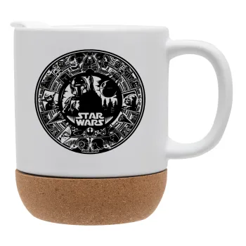 Star Wars Disk, Κούπα, κεραμική με βάση φελού και καπάκι (ΜΑΤ), 330ml