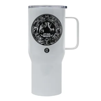 Star Wars Disk, Mega Stainless steel Tumbler with lid, double wall 750L