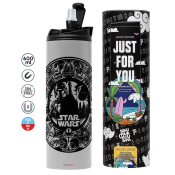 Star Wars Disk, Tumbler stainless steel GREY 600ml