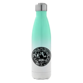 Star Wars Disk, Metal mug thermos Green/White (Stainless steel), double wall, 500ml