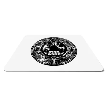 Star Wars Disk, Mousepad ορθογώνιο 27x19cm