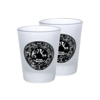 Star Wars Disk, Σφηνοπότηρα γυάλινα 45ml του πάγου (2 τεμάχια)