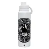 1L Stainless Steel Thermal Bottle with Phone Holder & Double Wall Insulation