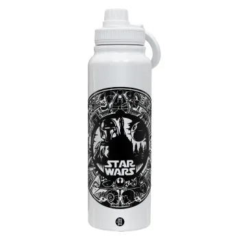 Star Wars Disk, Θερμός 1L Ανοξείδωτο με Βάση Κινητού & Διπλά Τοιχώματα