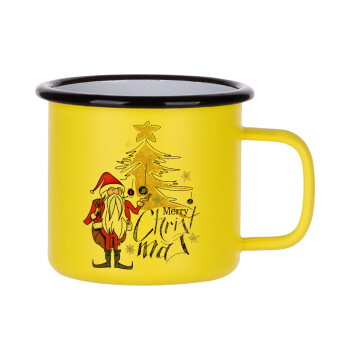 Santa Claus gold, Metallic enamel MATT Yellow cup 360ml