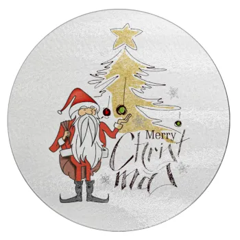 Santa Claus gold, Επιφάνεια κοπής γυάλινη στρογγυλή (30cm)