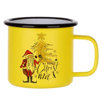 Santa Claus gold, Metallic enamel MATT Yellow cup 360ml
