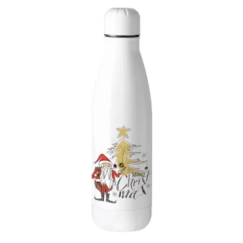 Santa Claus gold, Μεταλλικό παγούρι θερμός (Stainless steel), 500ml