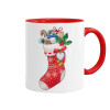 Mug colored red, ceramic, 330ml