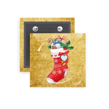 Xmas boot, Κονκάρδα παραμάνα τετράγωνη 5x5cm