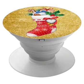 Xmas boot, Phone Holders Stand  Λευκό Βάση Στήριξης Κινητού στο Χέρι