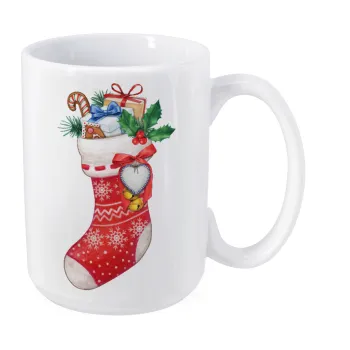 Xmas boot, Κούπα Mega, κεραμική, 450ml