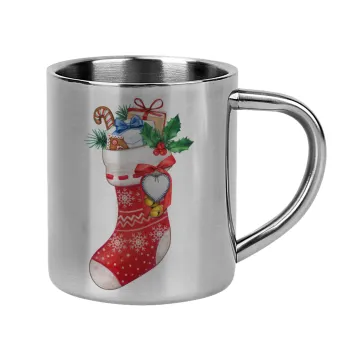 Xmas boot, Mug Stainless steel double wall 300ml