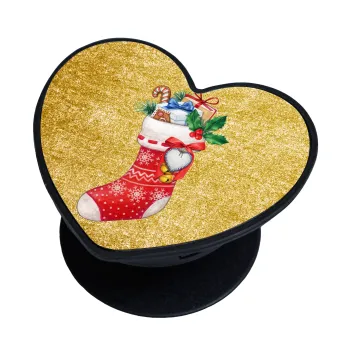 Xmas boot, Phone Holders Stand  καρδιά Μαύρο Βάση Στήριξης Κινητού στο Χέρι