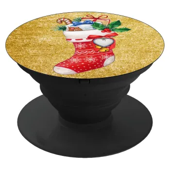 Xmas boot, Phone Holders Stand  Black Hand-held Mobile Phone Holder