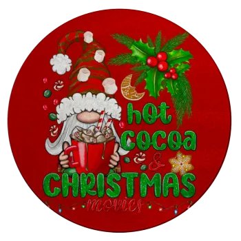 Hot cocoa and Christmas movies, Επιφάνεια κοπής γυάλινη στρογγυλή (30cm)