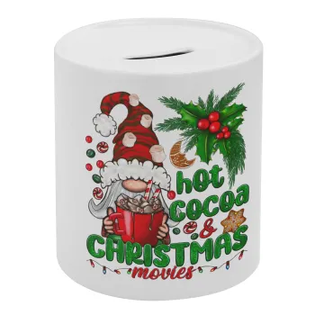 Hot cocoa and Christmas movies, Κουμπαράς πορσελάνης με τάπα