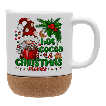 Hot cocoa and Christmas movies, Ceramic coffee mug Cork (MAT), 330ml