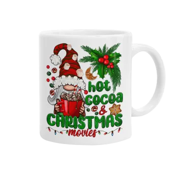 Hot cocoa and Christmas movies, Κούπα, κεραμική, 330ml