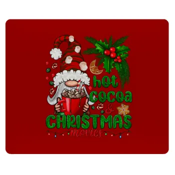 Hot cocoa and Christmas movies, Mousepad rect 23x19cm