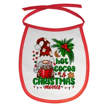 Hot cocoa and Christmas movies, Σαλιάρα μωρού αλέκιαστη με κορδόνι Κόκκινη