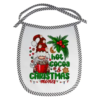 Hot cocoa and Christmas movies, Σαλιάρα μωρού αλέκιαστη με κορδόνι Μαύρη