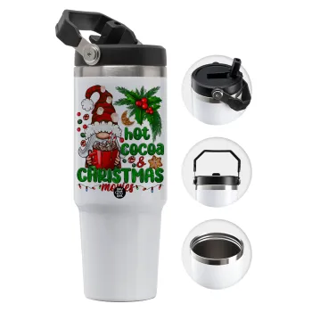 Hot cocoa and Christmas movies, Θερμός Ανοξείδωτο 30oz με χερούλι