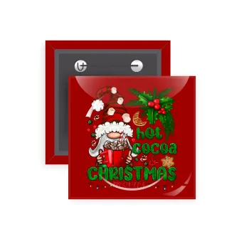 Hot cocoa and Christmas movies, Κονκάρδα παραμάνα τετράγωνη 5x5cm