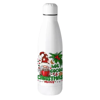 Hot cocoa and Christmas movies, Μεταλλικό παγούρι θερμός (Stainless steel), 500ml