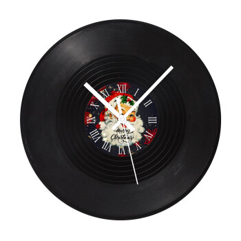 Santa vintage, Ρολόι τοίχου Βινύλιο (30cm)