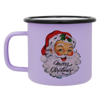 Santa vintage, Κούπα Μεταλλική εμαγιέ ΜΑΤ Light Pastel Purple 360ml