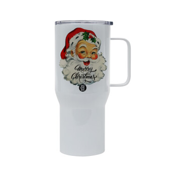 Santa vintage, Mega Stainless steel Tumbler with lid, double wall 750L