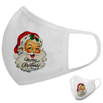 Santa vintage, Μάσκα υφασμάτινη υψηλής άνεσης παιδική (Δώρο πλαστική θήκη)