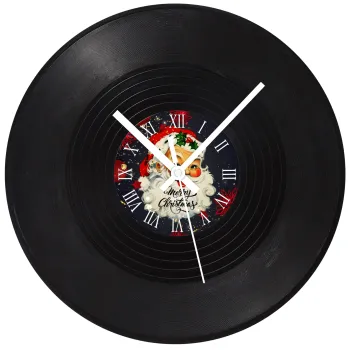 Santa vintage, Ρολόι τοίχου Βινύλιο (30cm)