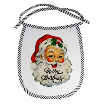 Santa vintage, Σαλιάρα μωρού αλέκιαστη με κορδόνι Μαύρη