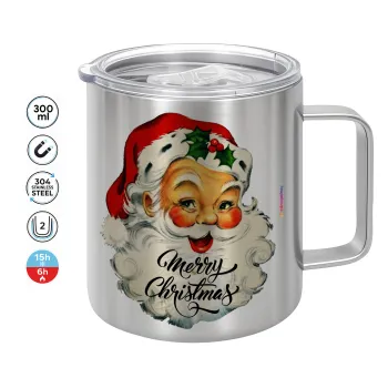 Santa vintage, Mug Stainless steel double wall 300ml