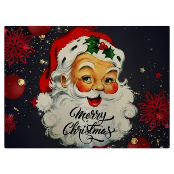 Santa vintage, Επιφάνεια κοπής γυάλινη (38x28cm)