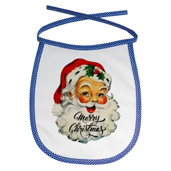 Santa vintage, Σαλιάρα μωρού αλέκιαστη με κορδόνι Μπλε