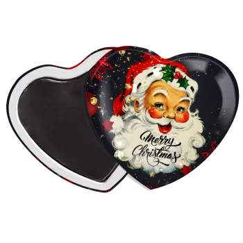 Santa vintage, Μαγνητάκι καρδιά (57x52mm)