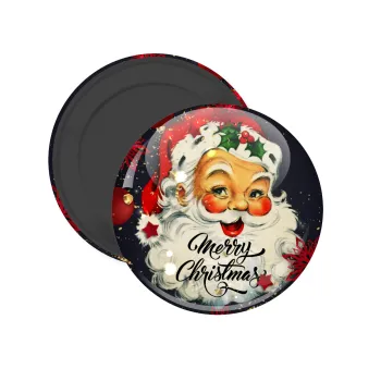 Santa vintage, Μαγνητάκι ψυγείου στρογγυλό διάστασης 5cm