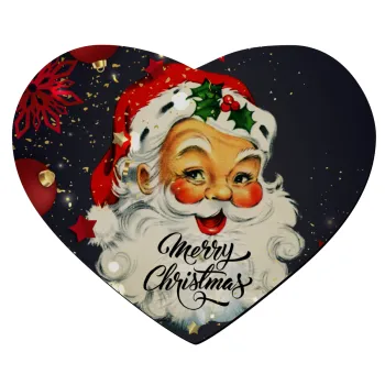 Santa vintage, Mousepad heart 23x20cm