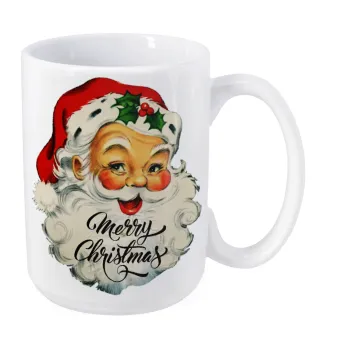 Santa vintage, Κούπα Mega, κεραμική, 450ml