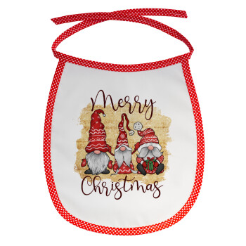 Xmas Elves, Σαλιάρα μωρού αλέκιαστη με κορδόνι Κόκκινη