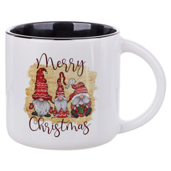Xmas Elves, Κούπα κεραμική 400ml Λευκή/Μαύρη