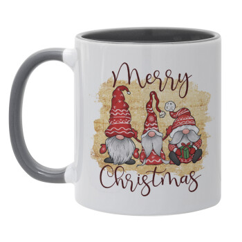Xmas Elves, Mug colored grey, ceramic, 330ml