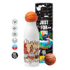 Bascetball Metal mug thermos, double wall, 550ml