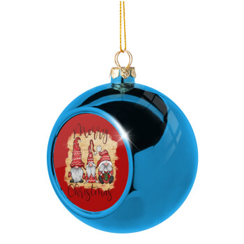 Xmas Elves, Χριστουγεννιάτικη μπάλα δένδρου Μπλε 8cm