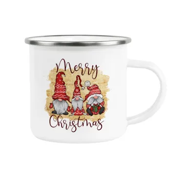 Xmas Elves, Κούπα Μεταλλική εμαγιέ λευκη 360ml