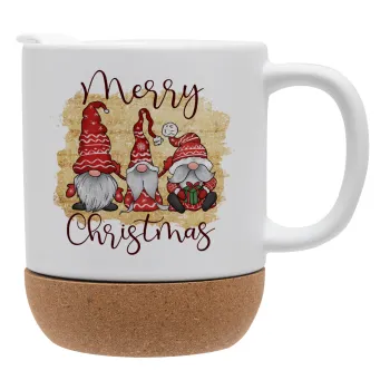 Xmas Elves, Κούπα, κεραμική με βάση φελού και καπάκι (ΜΑΤ), 330ml