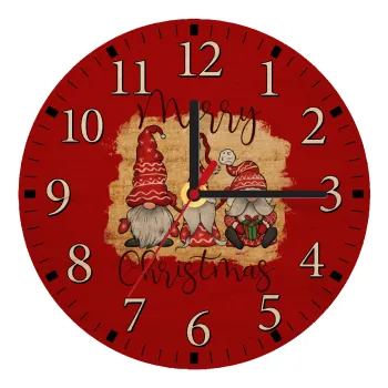 Xmas Elves, Ρολόι τοίχου ξύλινο plywood (20cm)
